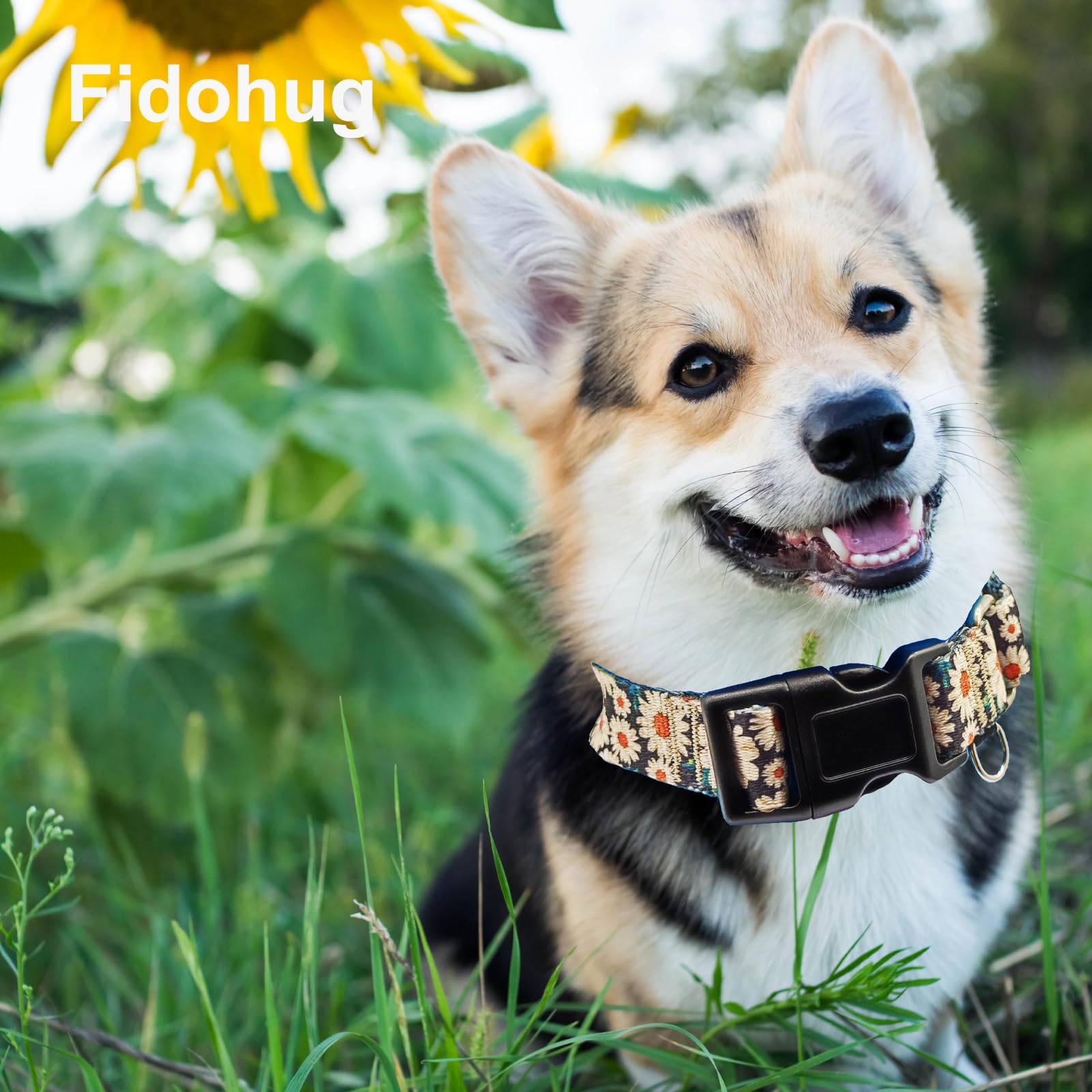 Fidohug Martingale Collar For Dogs Flower Dog Collar With Quick Release Buckle Adjustable Nylon Soft Dog Collars For Small Dogs,
